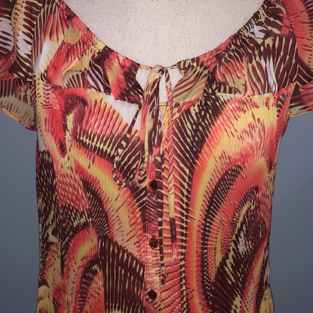 Ashley Stewart pleated ribbed shirt - Picture 2 of 6